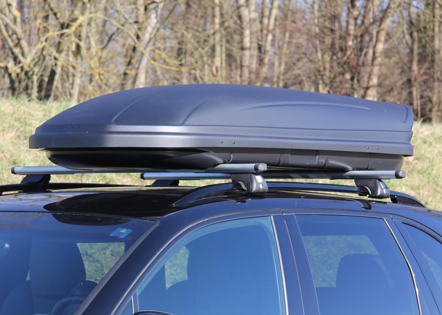 Dachbox 460 Liter   abschließbar mattschwarz VDP-MAA460m