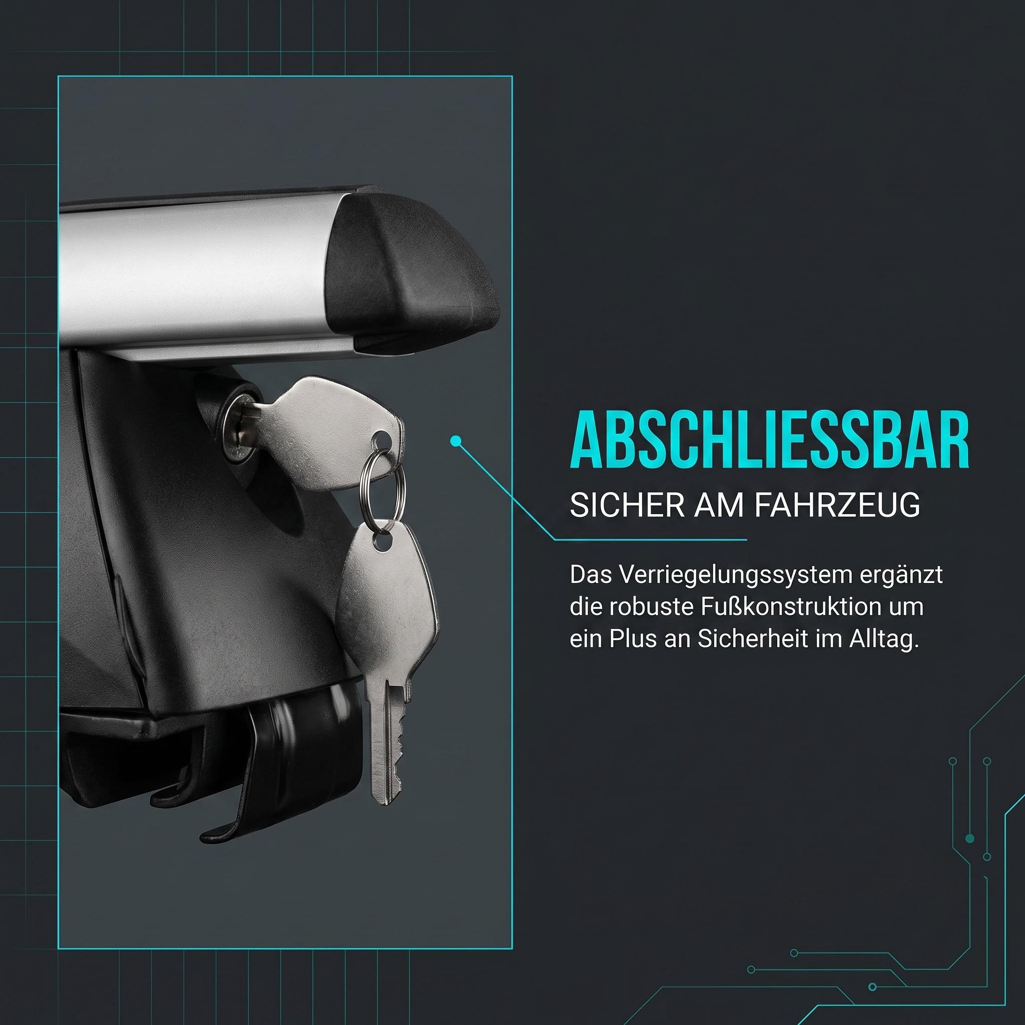 VDP Dachbox VDPJUXT400 400Ltr schwarz abschließbar + Alu Dachträger RB003 kompatibel mit für Mercedes Classe C Kombi IV (5Türer) ab 2015
