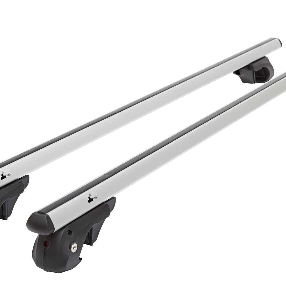 Dachbox VDPMAA580 580Ltr Duo beidseitig aufklappbar abschließbar + Alu Relingträger VDP004XL kompatibel mit für Skoda Superb Kombi 3T 2013-2015