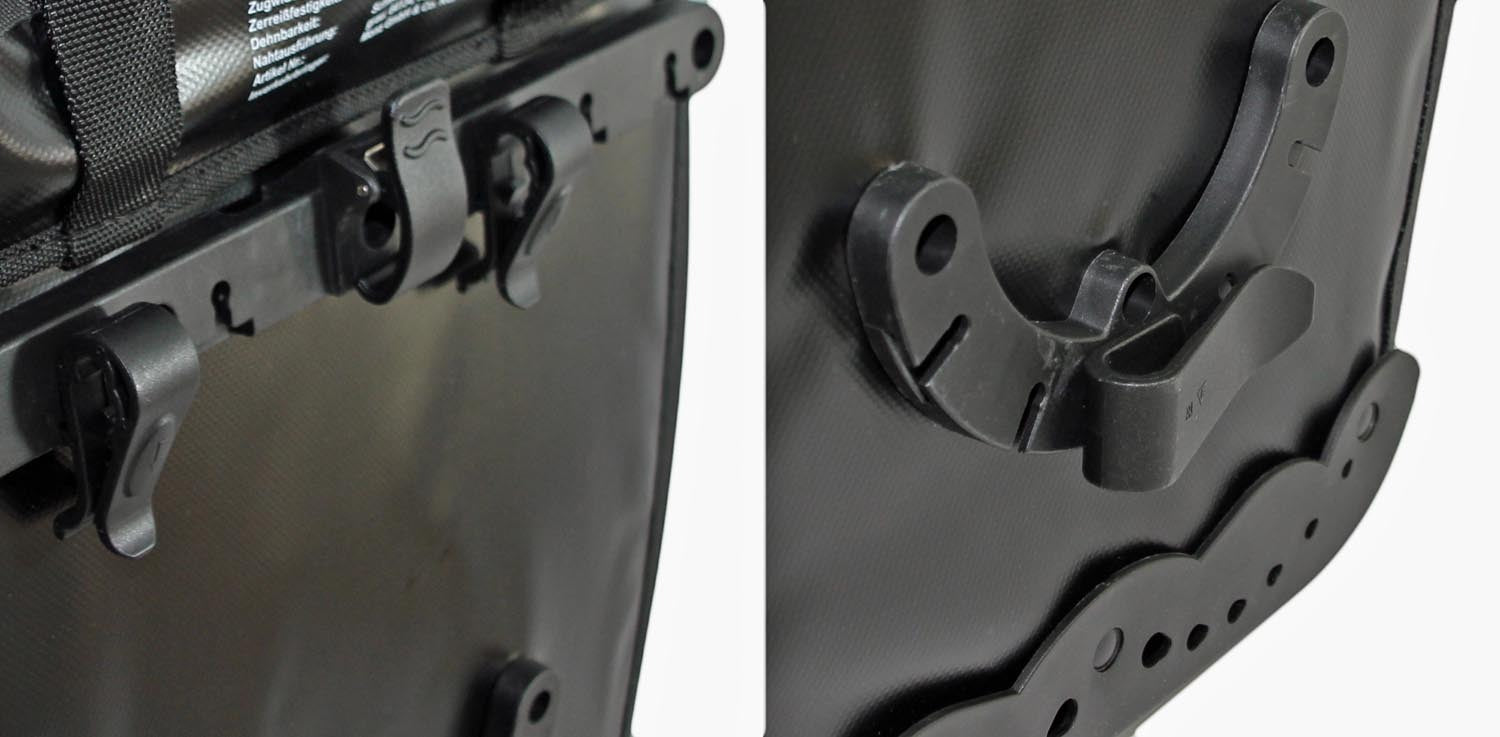 Red Loon Pro Packtasche Fahrradtasche Gepäckträgertasche LKW-Plane Wasserdicht (Orange/Schwarz)