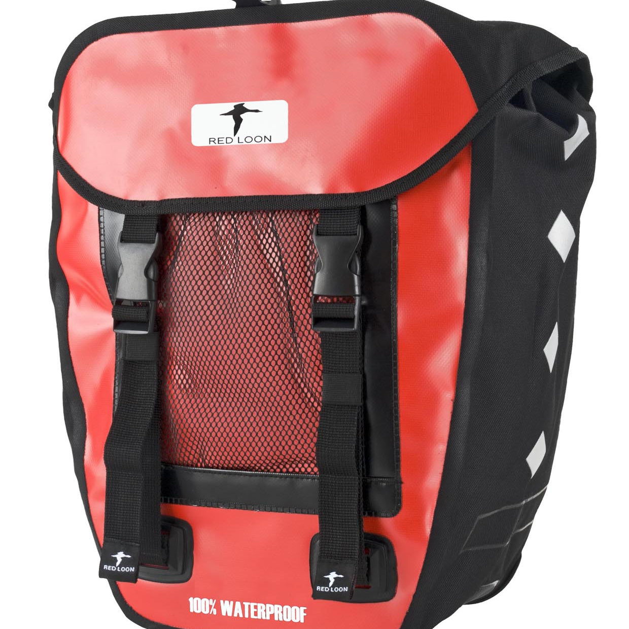 IDEALE HITEC Fahrradtasche Gepäcktasche schwarz/rot NEU