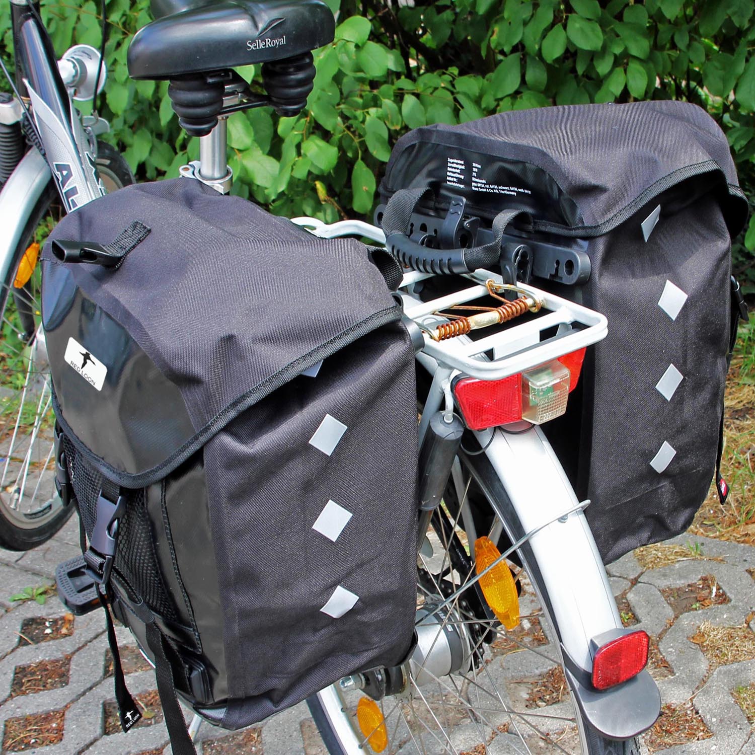 fahrradtasche wasserdicht lkw plane 2x Red Loon Pro Packtasche Fahrradtasche Gepäckträgertasche LKWPlane w – Redloonbike24 by vonderpalette
