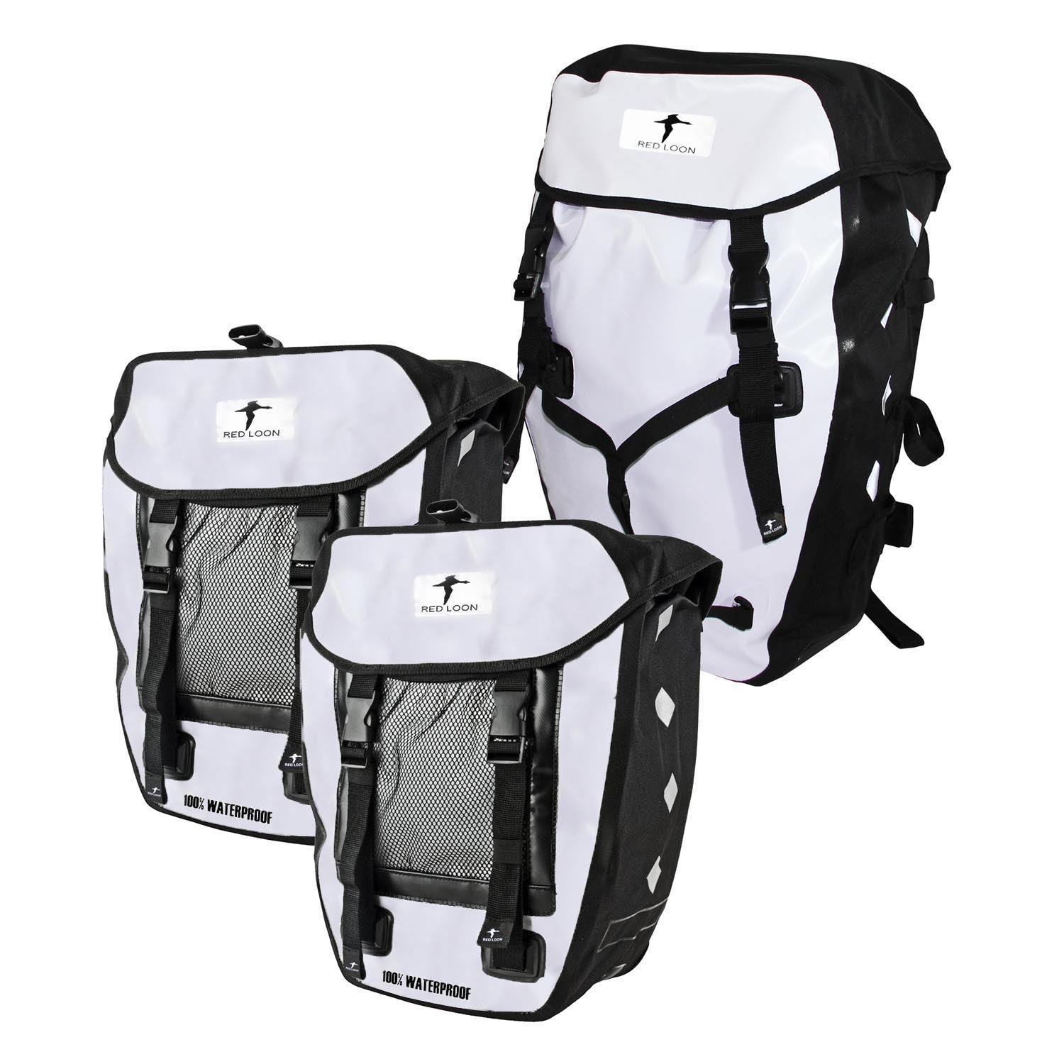 Red Loon Pro 3er Set Packtasche LKW-Plane 2 Hecktaschen 1 Rucksack Gepäckträger