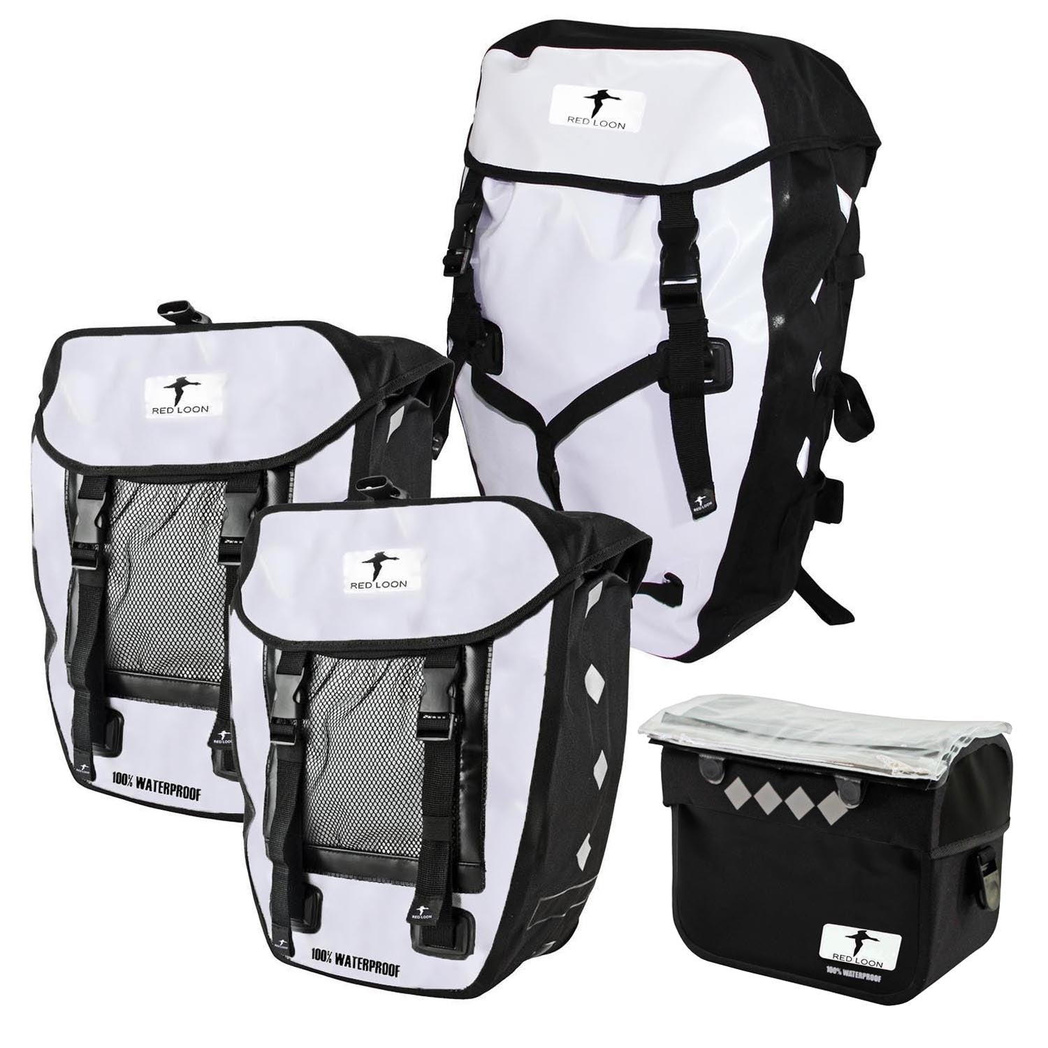 Red Loon Pro 3fach Packtasche + Lenkertasche Gepäckträgertasche Fahrradtasche