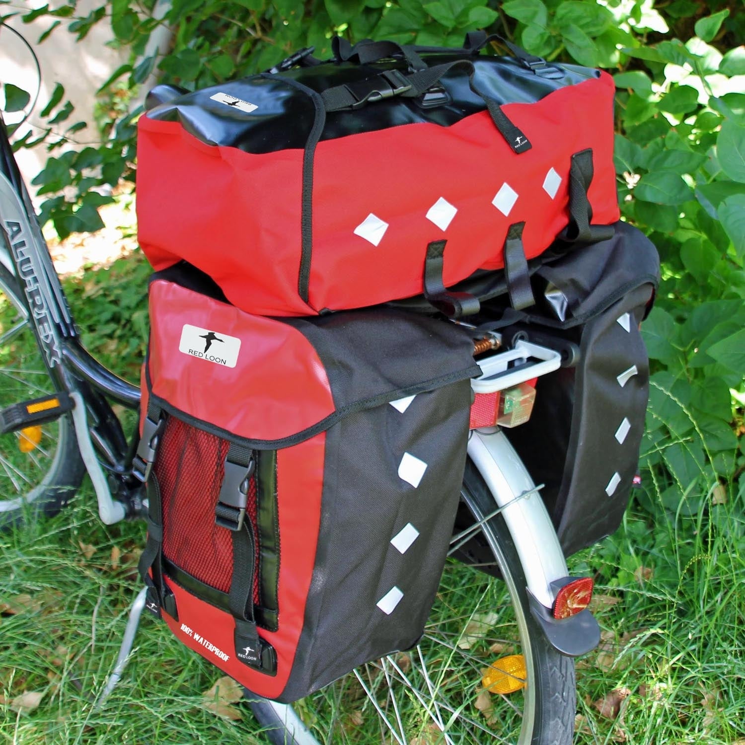 Red Loon Pro 3fach Packtasche + Lenkertasche Gepäckträgertasche Fahrradtasche