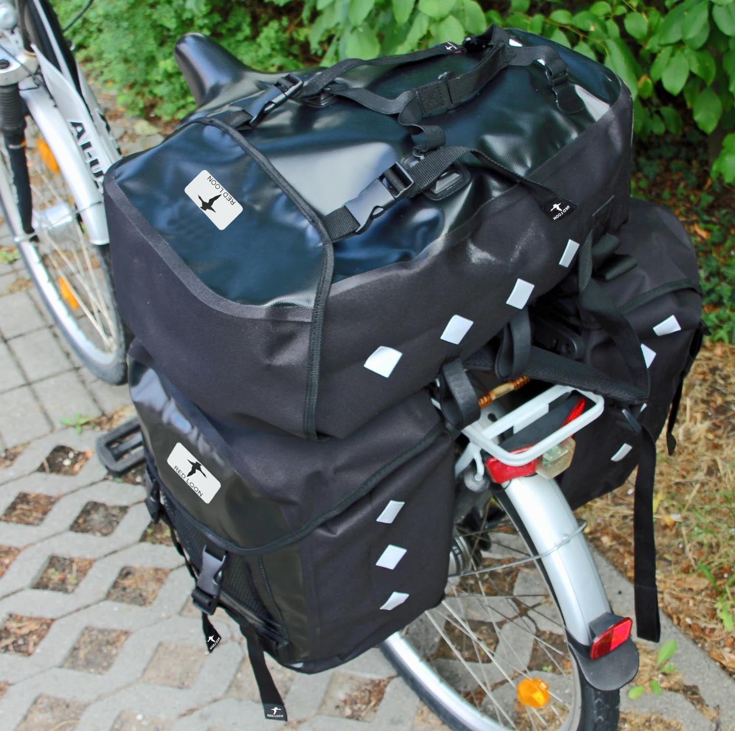 Red Loon Pro 3fach Packtasche + Lenkertasche Gepäckträgertasche Fahrradtasche