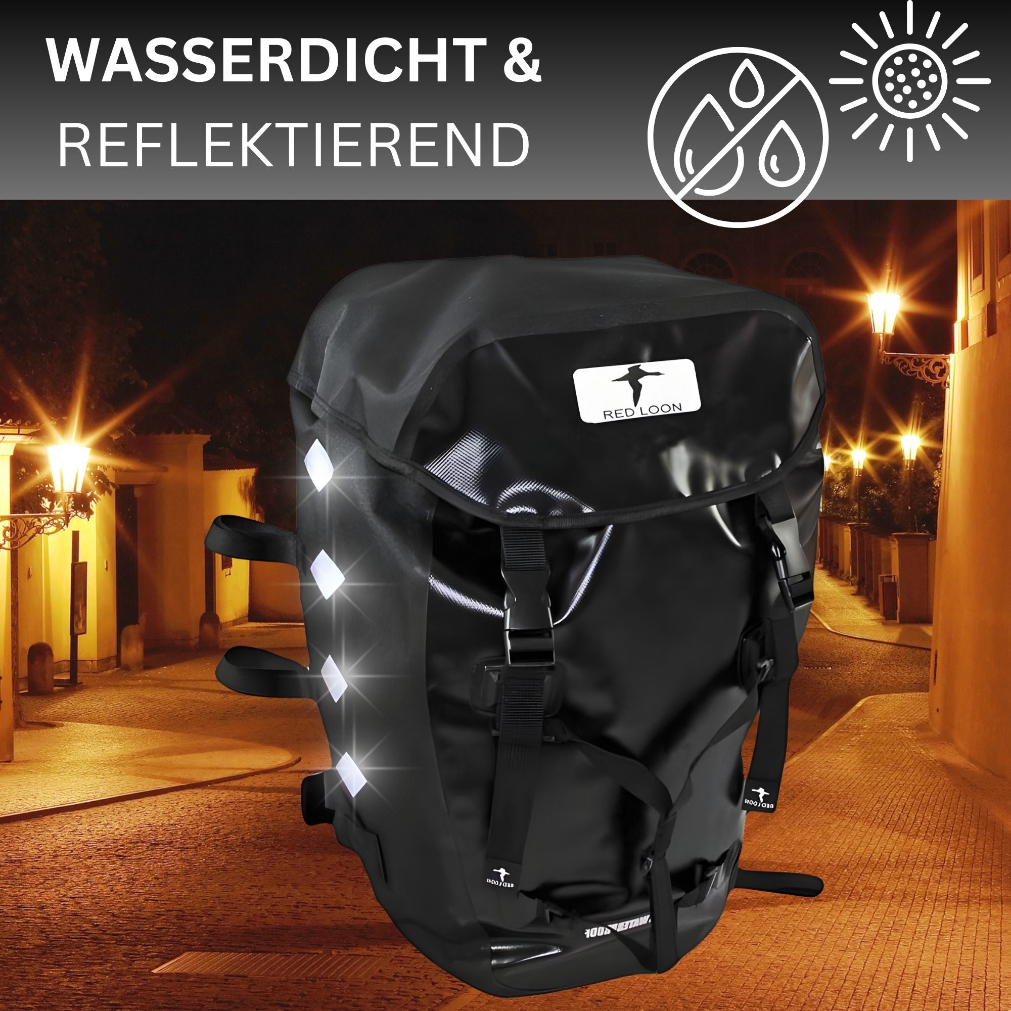 Red Loon Pro Fahrradrucksack Rad Rucksack LKW-Plane reißfest wasserdicht