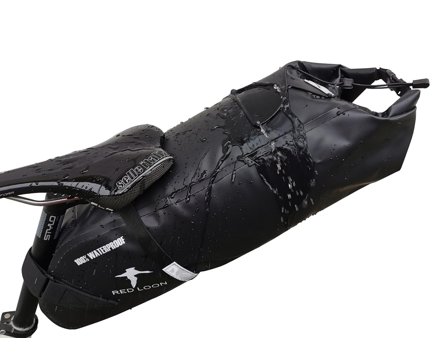 Satteltasche Red Loon Backloader 15Ltr wasserdicht Fahrradtasche Bikepacking