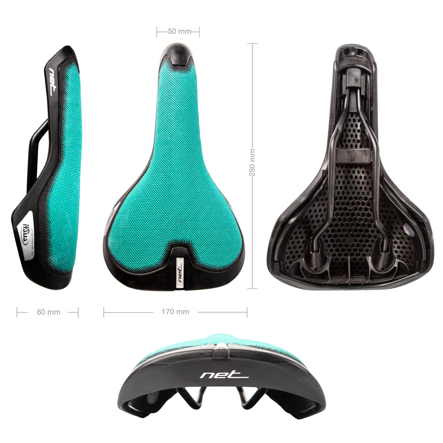Fahrradsattel Selle Italia Net Sattel Urban Trekking Fitness e Bike Unisex