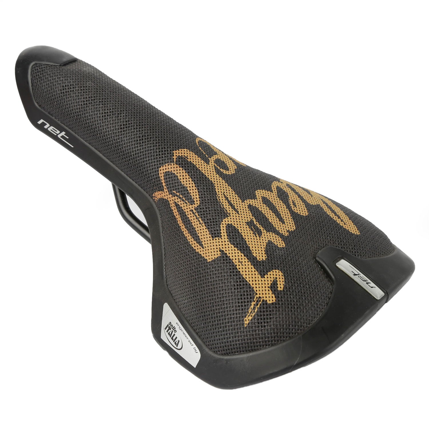 Fahrradsattel Selle Italia Net Black Gold Sattel Urban Trekking Fitness eBike