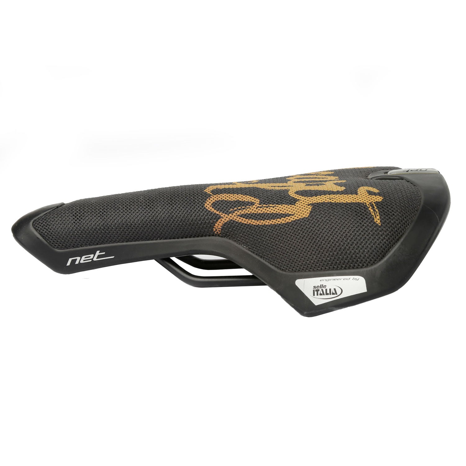 Fahrradsattel Selle Italia Net Black Gold Sattel Urban Trekking Fitness eBike
