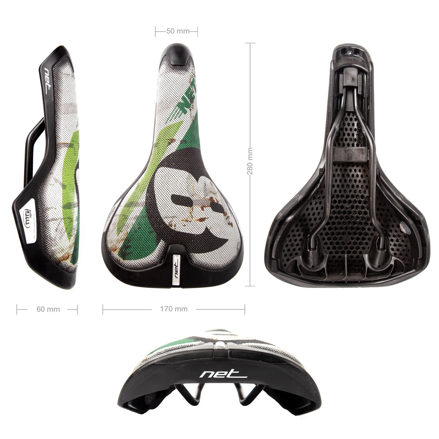 Fahrradsattel Selle Italia Net Sattel Urban Trekking Fitness e Bike Unisex