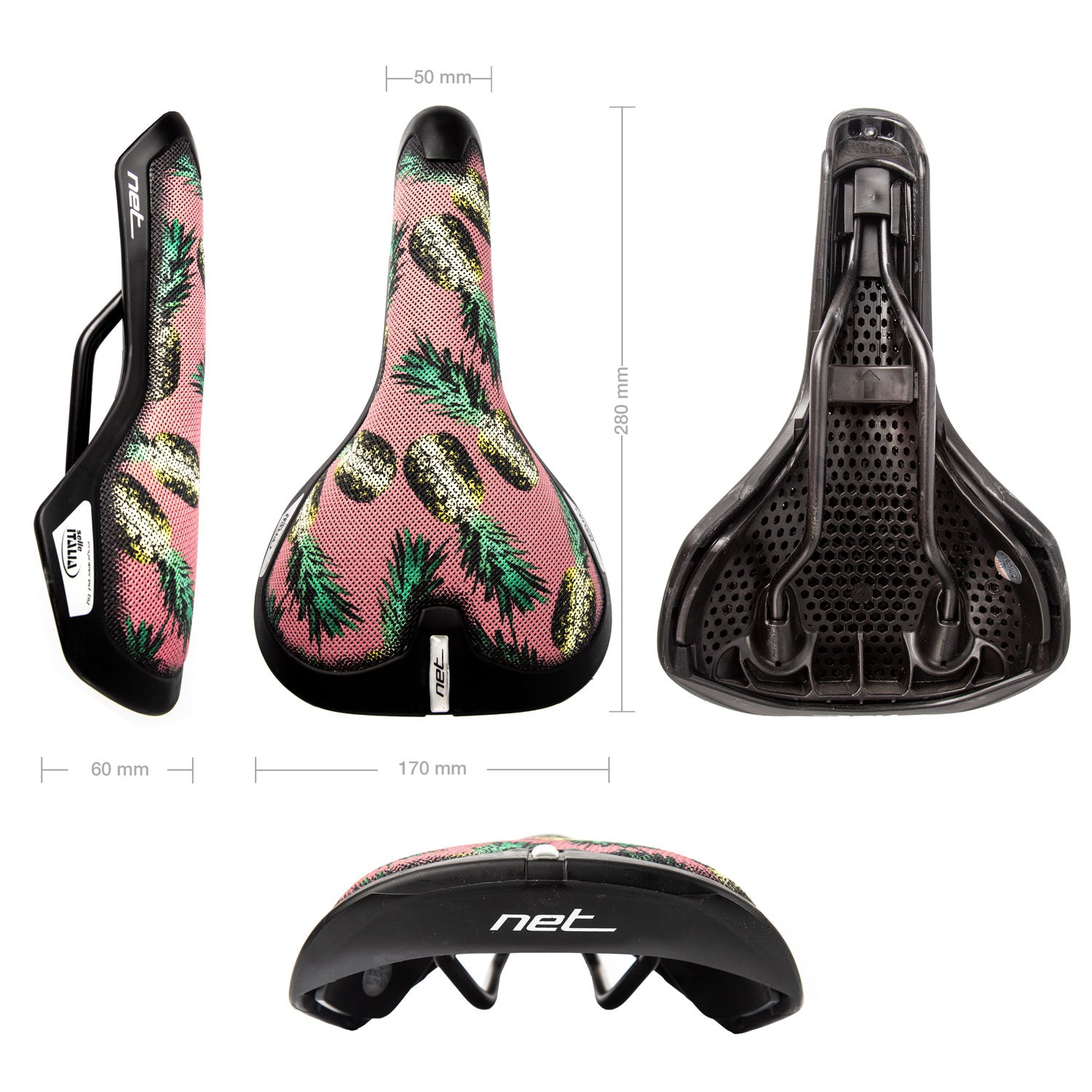 Fahrradsattel Selle Italia Net Pineapple Sattel Urban Trekking Fitness e Bike
