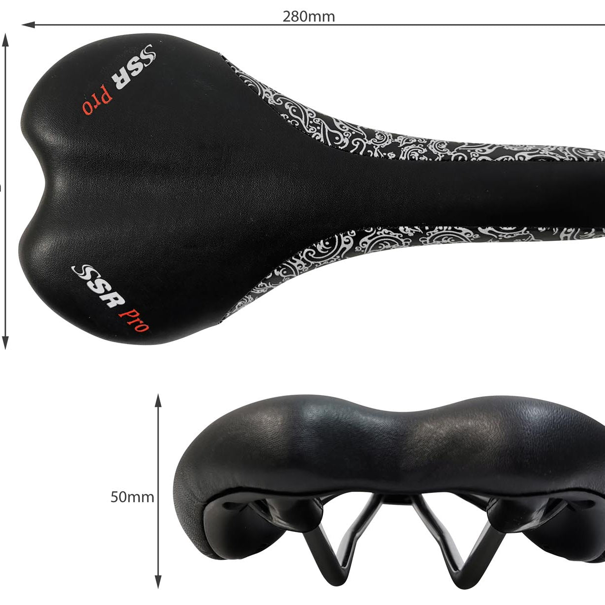 Fahrradsattel Marvi SSR Pro schwarz MTB Sattel Rennrad Mountain Bike