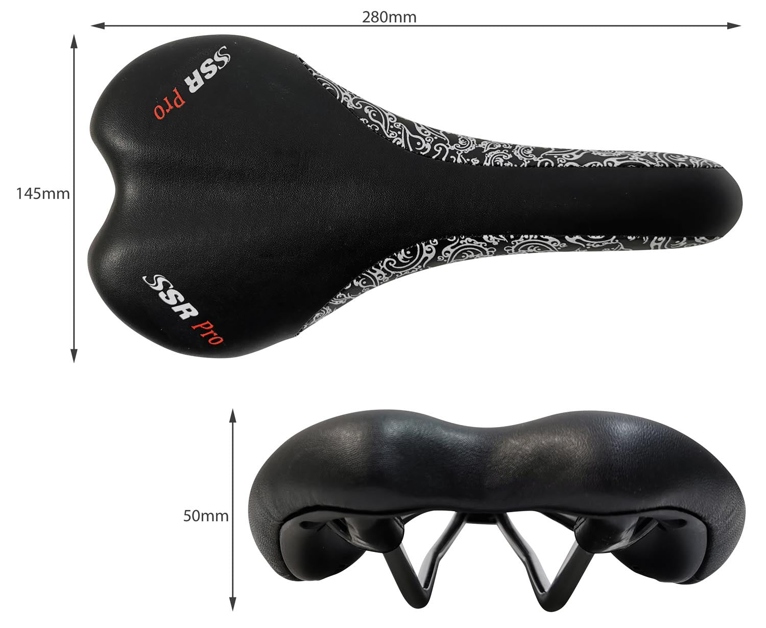 Fahrradsattel Marvi SSR Pro schwarz MTB Sattel Rennrad Mountain Bike