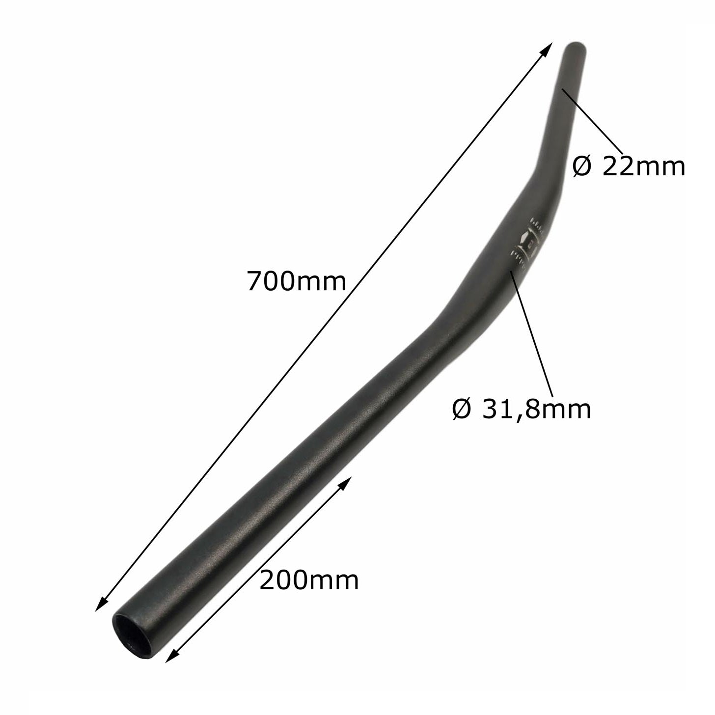 Fahrrad MTB Lenker Horizon Fahrradlenker Aluminium 31.8mm Trekkingbike