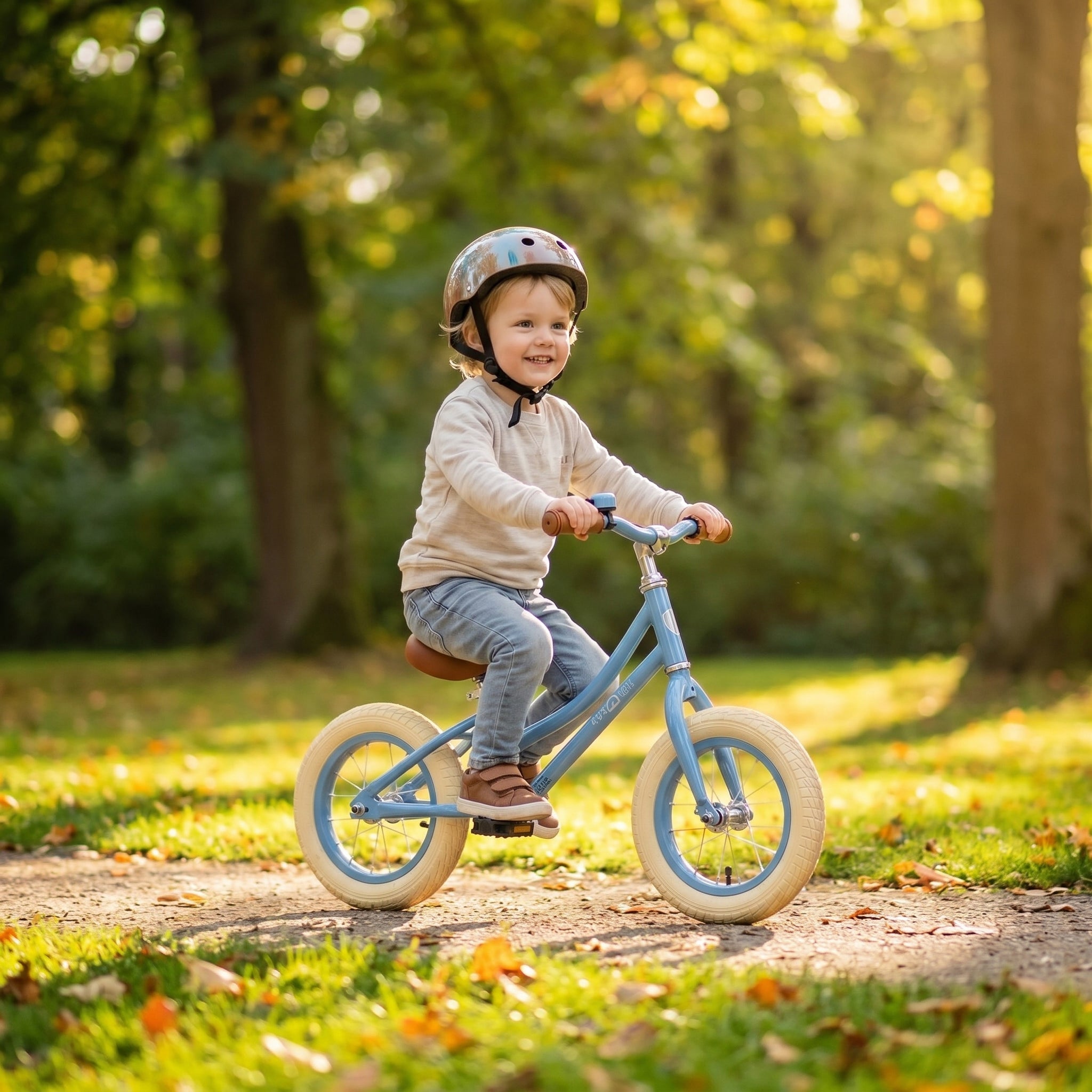 Nostalgie Lauflernrad Kinder Laufrad Kinderlaufrad Lauffahrrad im Retro-Look - Red Loon Air Classic - 12,5" Luftbereifung - aus hochwertigem Stahl - von 2 bis 5 Jahren - Balance Bike Lernfahrrad