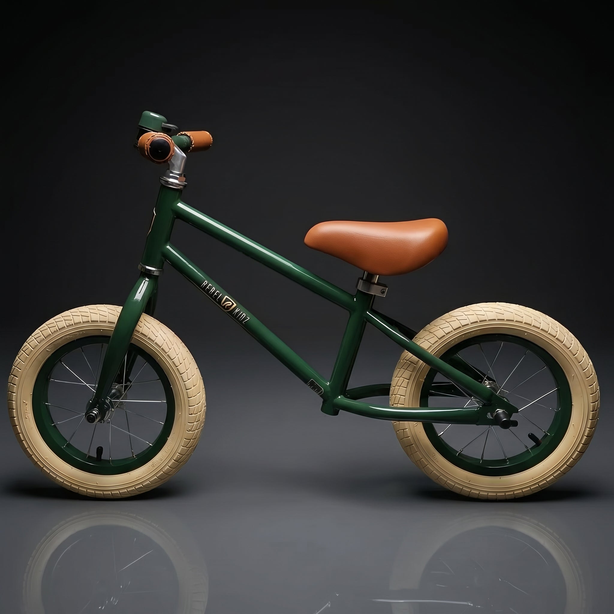 Nostalgie Lauflernrad Kinder Laufrad Kinderlaufrad Lauffahrrad im Retro-Look - Red Loon Air Classic - 12,5" Luftbereifung - aus hochwertigem Stahl - von 2 bis 5 Jahren - Balance Bike Lernfahrrad