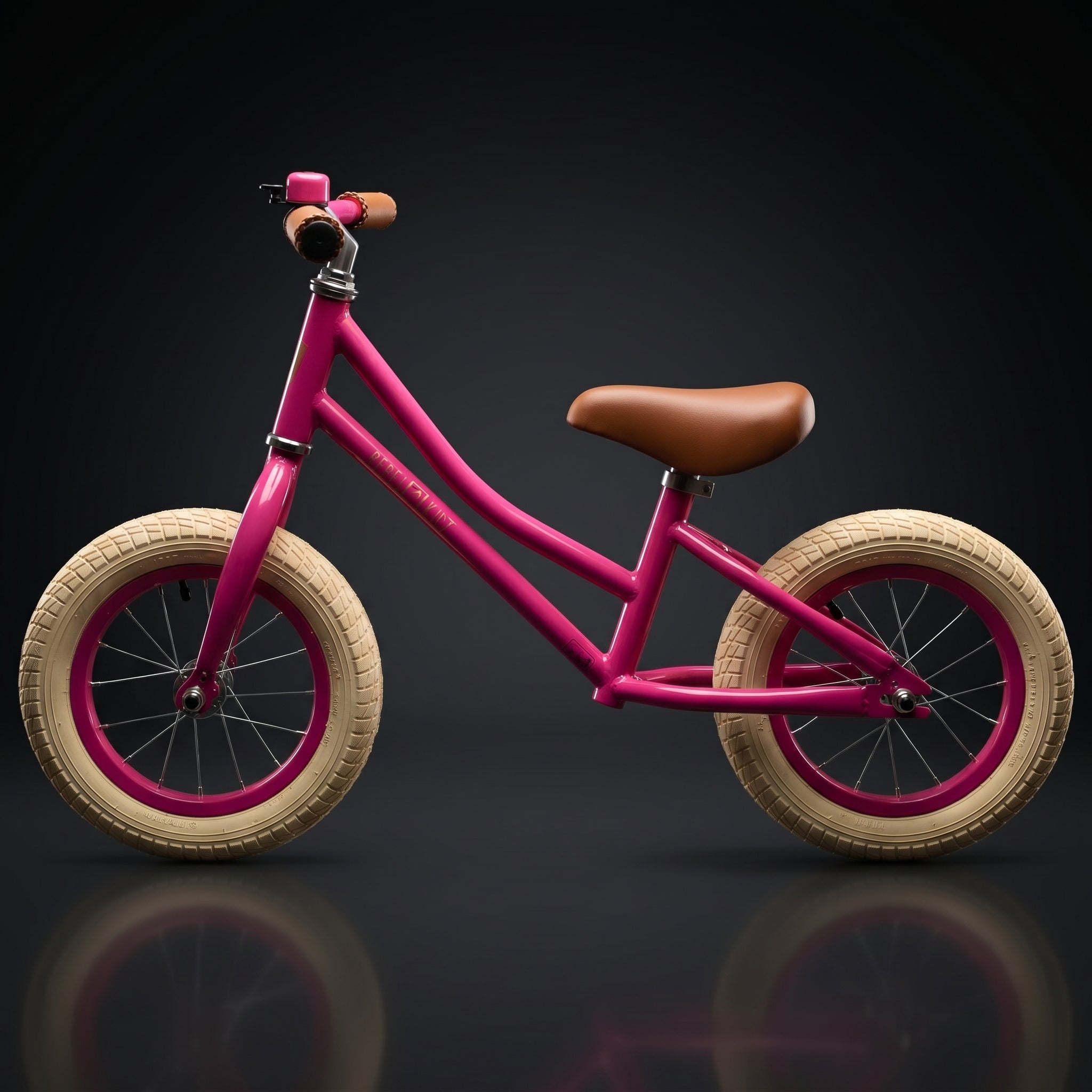 Nostalgie Lauflernrad Kinder Laufrad Kinderlaufrad Lauffahrrad im Retro-Look - Red Loon Air Classic - 12,5" Luftbereifung - aus hochwertigem Stahl - von 2 bis 5 Jahren - Balance Bike Lernfahrrad