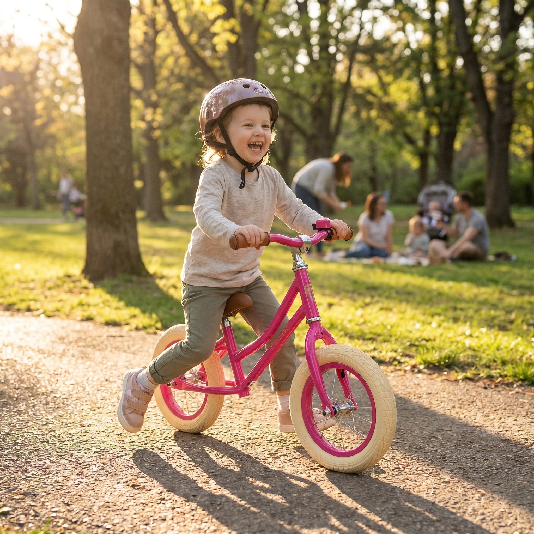 Nostalgie Lauflernrad Kinder Laufrad Kinderlaufrad Lauffahrrad im Retro-Look - Red Loon Air Classic - 12,5" Luftbereifung - aus hochwertigem Stahl - von 2 bis 5 Jahren - Balance Bike Lernfahrrad