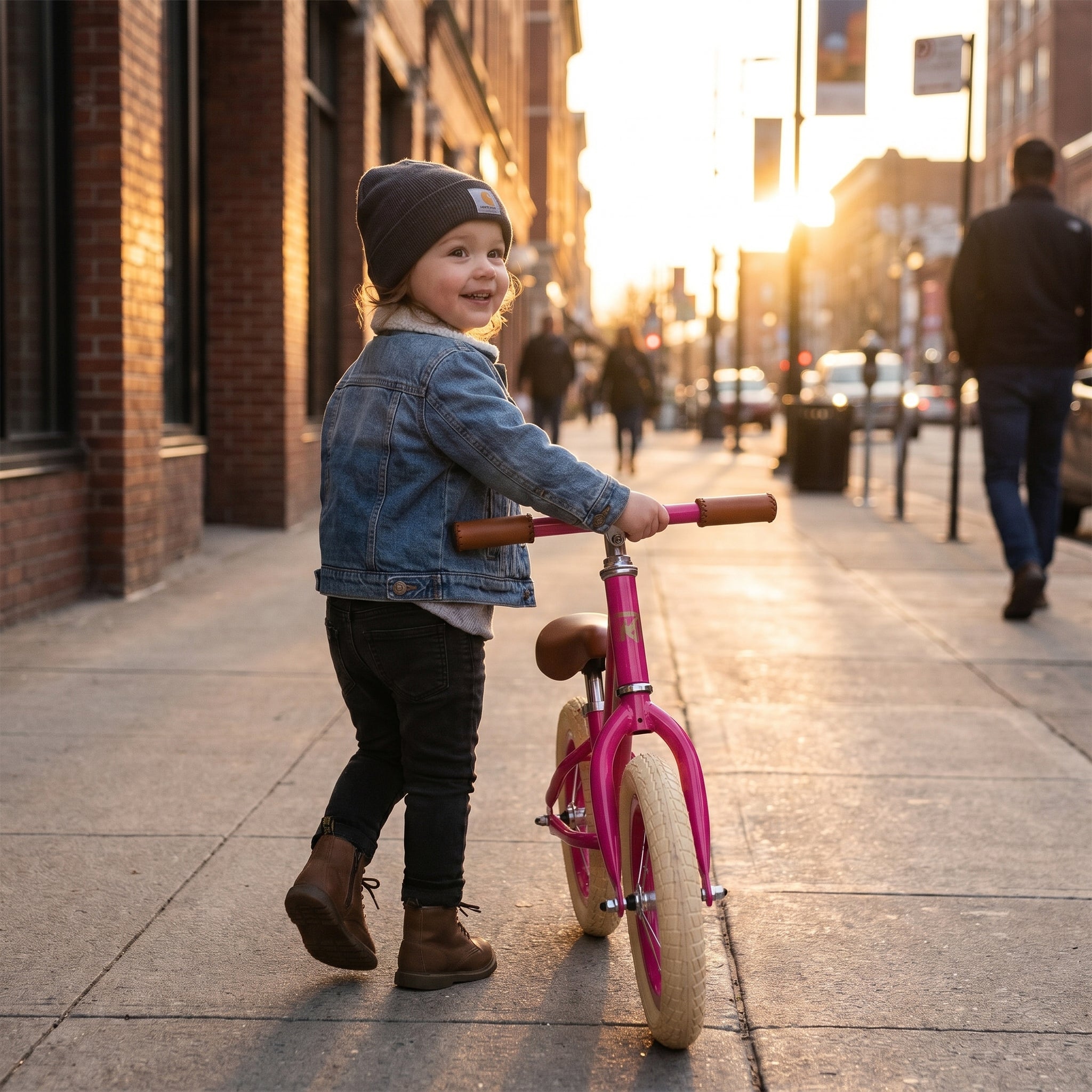 Nostalgie Lauflernrad Kinder Laufrad Kinderlaufrad Lauffahrrad im Retro-Look - Red Loon Air Classic - 12,5" Luftbereifung - aus hochwertigem Stahl - von 2 bis 5 Jahren - Balance Bike Lernfahrrad