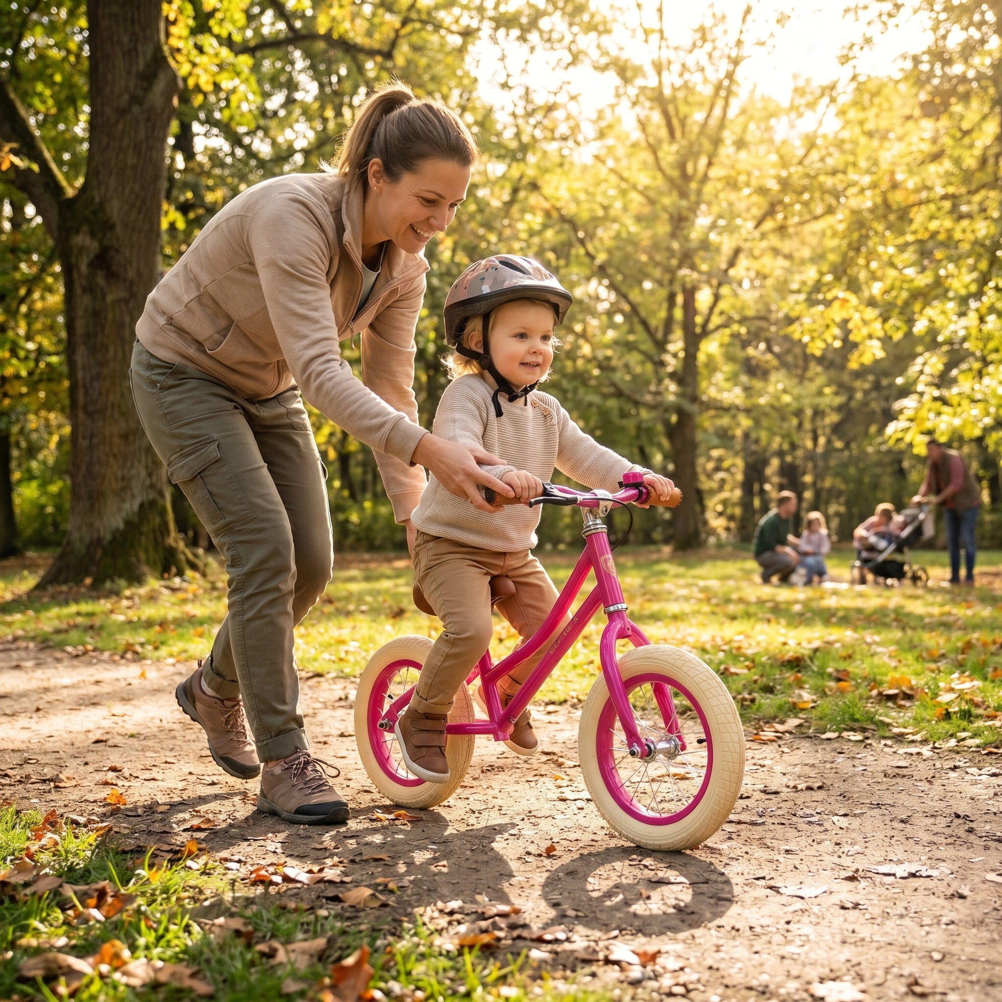 Nostalgie Lauflernrad Kinder Laufrad Kinderlaufrad Lauffahrrad im Retro-Look - Red Loon Air Classic - 12,5" Luftbereifung - aus hochwertigem Stahl - von 2 bis 5 Jahren - Balance Bike Lernfahrrad