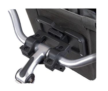 Platte Halteraufnahme für Blue Bird Fahrradkörbe