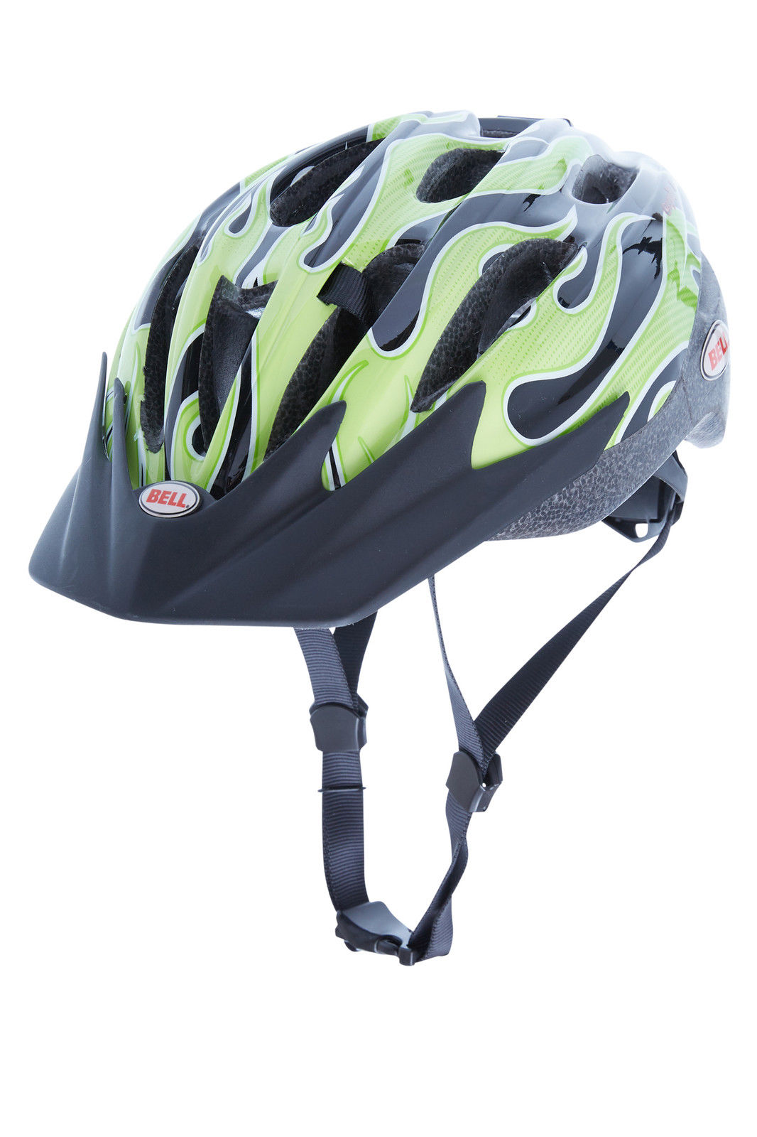 Bell Cognito FS Fahhrad Helm Universal Größe Kinder, green flamage - Fahrradhelm