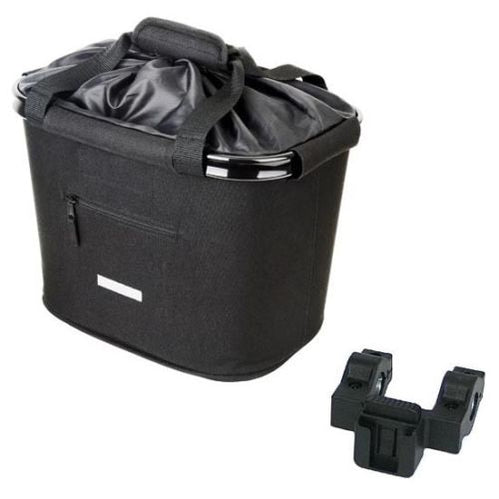 Lenkerkorb Fahrradkorb Fahrrad Korb vorne - abnehmbar - faltbar - Blue Bird - mit Quick-Clip Halterung - zusätzliche 2. Halterung - ca. 20 Liter Volumen- für eBike geeignet