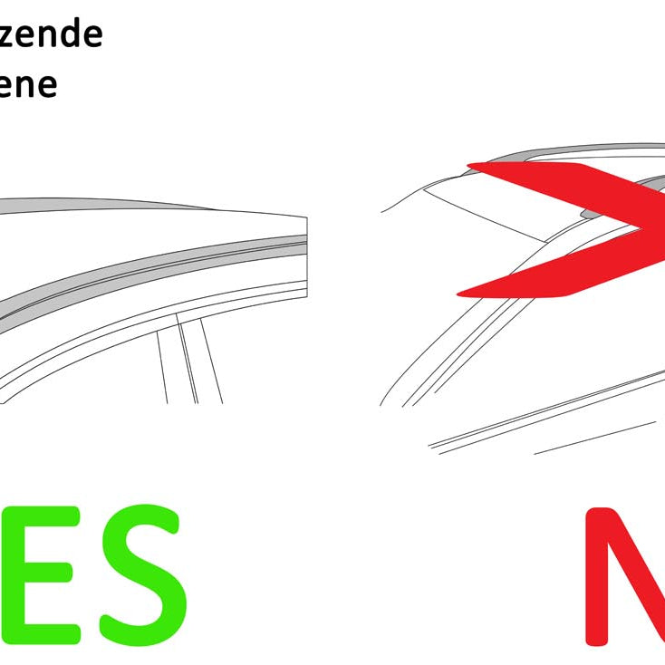 Skibox VDPJUXT600 + Alu Relingträger VDPCRV107A kompatibel mit für Renault Kadjar 5 Türer ab 2015
