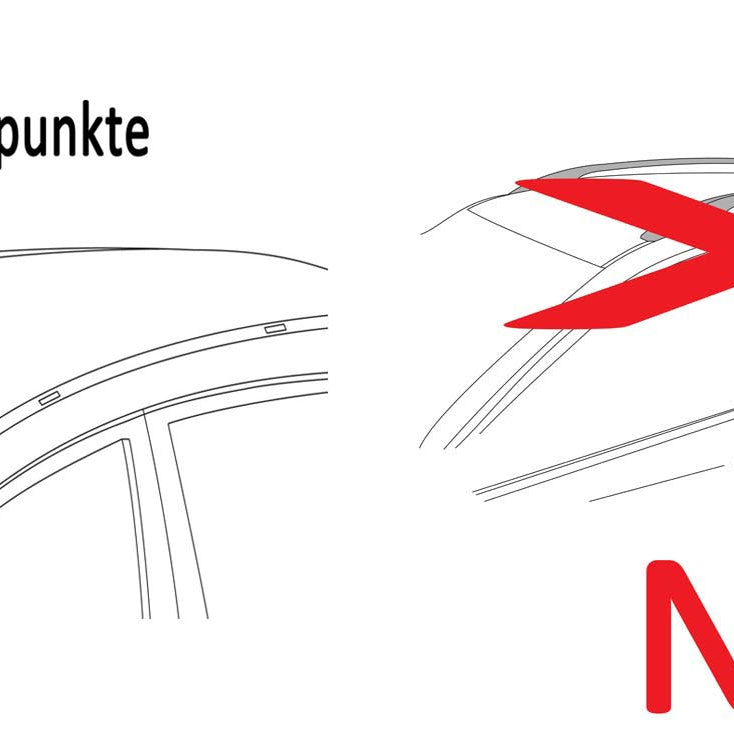 Dachbox VDP JUXT400 schwarz 400 Ltr abschließbar  + Stahl Dachträger Menabo Tema kompatibel mit für Mercedes CLA Shooting Brake (X117 Kombi 5 Türer) ab 2015