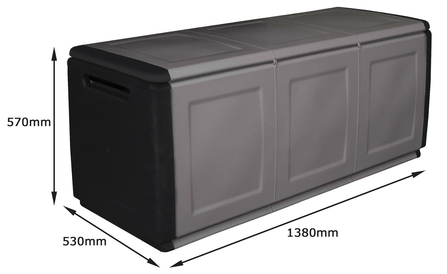 Kissenbox VDP Gartenbox Auflagenbox Gartentruhe Mehrzwecktruhe 130/230/330 Liter