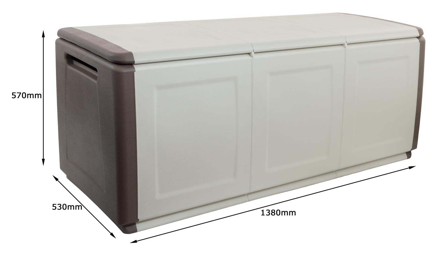 Kissenbox VDP Gartenbox Auflagenbox Gartentruhe Mehrzwecktruhe 130/230/330 Liter